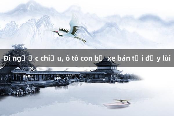 Đi ngược chiều， ô tô con bị xe bán tải đẩy lùi